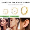 LICHUAN Silver Hoop Earrings for Women, Hoop Earrings with AAA