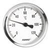 100mm 0-120C Thermo Water Oil Temperature Gauge 1/2 inch Rear