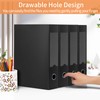 HUA JIE 2 Pack A4 Storage File Boxes Archives Case,65mm