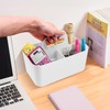 Aevcvok Stackable Organiser, Basket Organiser with Handle, Multi-Purpose Plastic Basket,