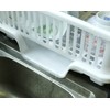Heavy Duty 2-Piece Plastic Dish Drying Rack Set in White