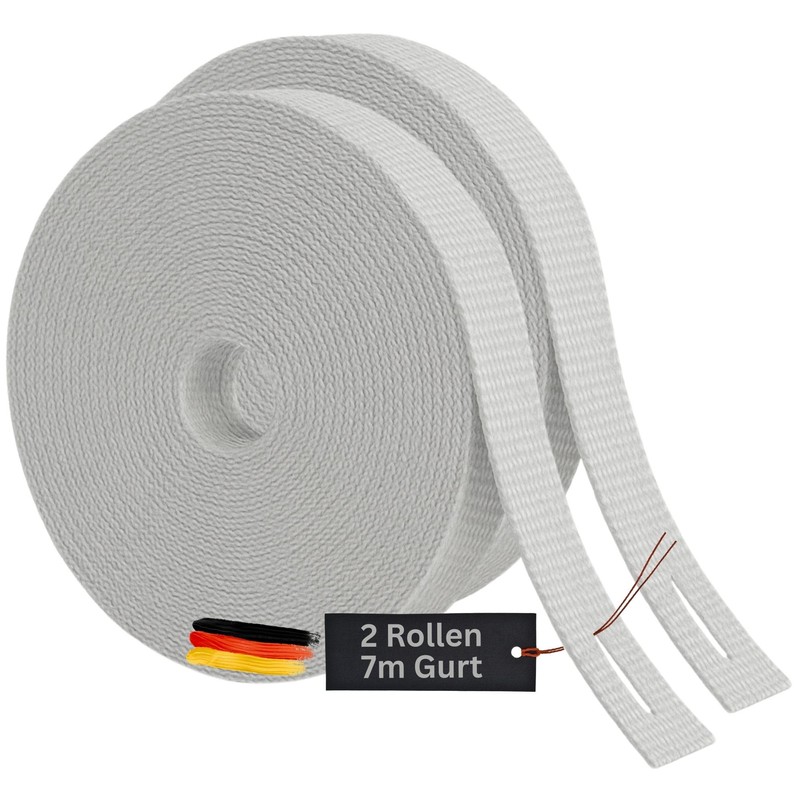 Rollwin Set of 2 roller shutter straps, 7.5 m, 23