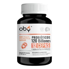 Probioticos 120 Billones Ufc Cepas Prebioticos Microencapsulacion Capas Inulina Achicoria Candida Cleanse Flora Oby Vitaminas Mujer Hombre Capsulas