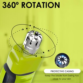 RE-WECHSEL One Blade Nose and Ear Blade Compatible with One Blade, Rotating System, Easy Cleaning (1 Unit)