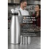 Whipped Cream Dispenser–Double Wall Insulated Aluminum Water Bottle with Stainless
