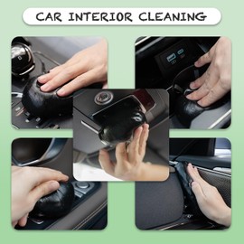 Gel de limpieza para limpiador de coche, kit de limpieza de ventilación de aire para automóvil, limpieza de polvo, masilla, accesorios universales para coche, limpiador de interior de coche, limpieza