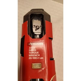 Husky 3/8 Drive Torque Wrench  20 -100 Pounds New In Packaging