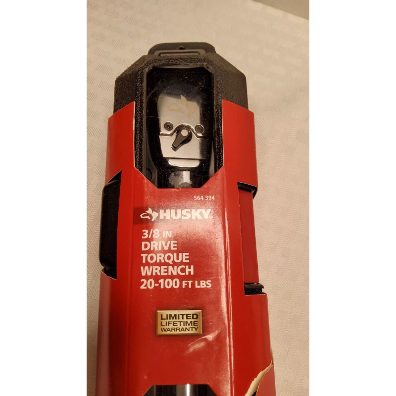 Husky 3/8 Drive Torque Wrench 20 -100 Pounds New In