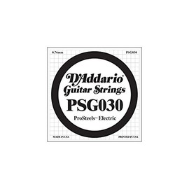 D'Addario PSG030 ProSteels Electric Guitar Single String, .030