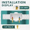 Washing Machine Outlet Box, Niikappu 1/2 Inch Pex-A Inlet x