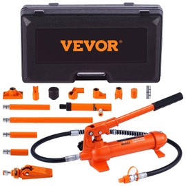 4 Ton/8800 LBS Porta Power, Portable Hydraulic Ram with 3.9 ft/1.2 m Oil Hose, Auto Body Frame Repair Kit with Storage Case for Car Repair, Truck, Farm