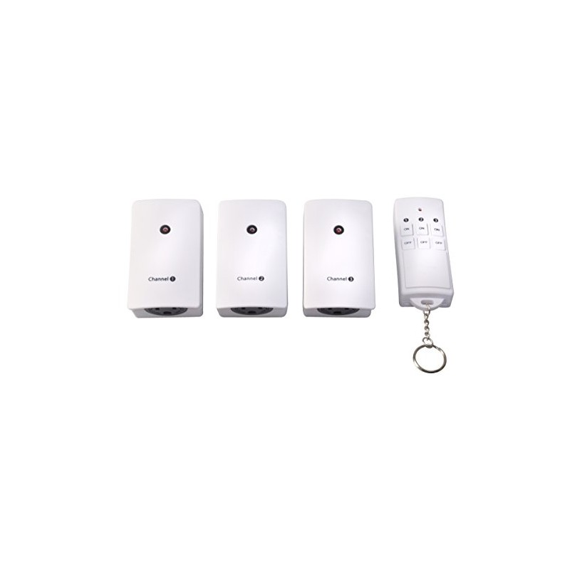 Woods 13569 White 3-Outlet Indoor Plug-In Wireless Remote Control 3