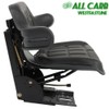 ALL-CARB Black Tractor Suspension Seat With Armrest For Universal Tractor