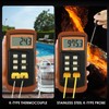DANOPLUS Digital K Type Thermometer with 4 Thermocouples, Dual Channels