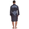 Tony & Candice Men's Satin Robe Lightweight Long Sleeve Silk