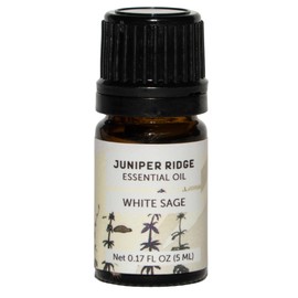 Juniper Ridge White Sage Essential Oil - Light & Refreshing Desert Fragrance with Earthy Spicy Resin Notes - 5ml - Packaging May Vary