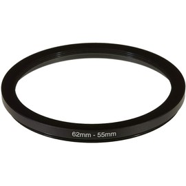 NinoLite 62mm to 55mm Step Down Ring for Camera Lens Aluminum Alloy Adapter Ring (Step Down Ring)
