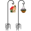 Derkniel Shepherd Hook 60 Inch Tall Heavy-Duty Metal Garden Hanging