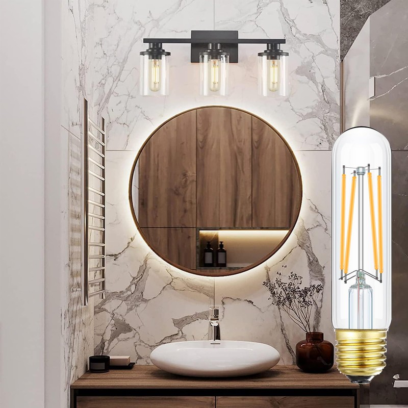 Leools Dimmable E26 Edison Bulb 8W Equal 60 watt Light
