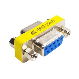DIYables Female-to-Female RS232 Gender Changer, Changing from Male to Female, 5 Pieces