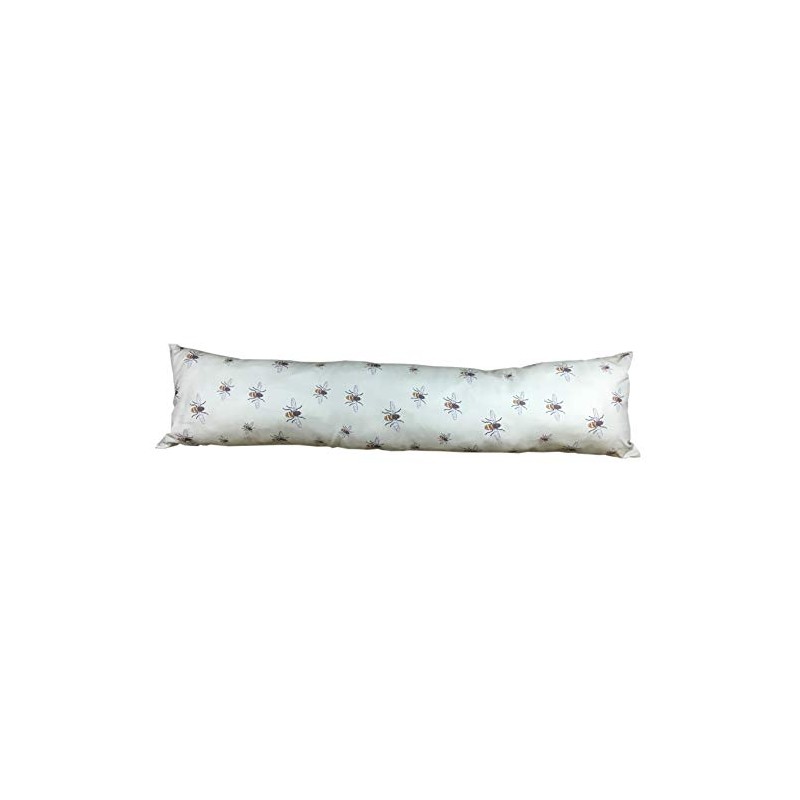 Draught Excluder Door or Window Cotton Bee Design Draft Stopper