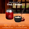 Vacuum Insulated Food Jar. Bowl incl. Folding Spoon, Cup. Wide