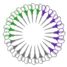 LIVINGO Scissors Bulk 24 Pack: 8” Sharp Scissors Set All Purpose for Office Middle High School Student Teacher Arts Crafts Supplies Cutting Wrapping Paper, Sewing Fabric Shears for Household