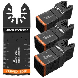 AMZWEI 54 Pcs Wood Oscillating Multitool,Oscillating Tool Blades,Professional Universal Oscillating Saw Blades,Quick Release Saw Blades Compatible with Dewalt Ryobi Milwaukee Rockwell Fein