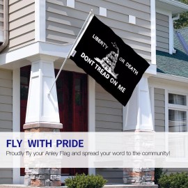 Anley Fly Breeze 3x5 Ft Liberty Or Death Gadsden Flag - Don't Tread On Me Flags