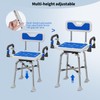 Swive Shower Chair with Arms and Back Heavy Duty 500