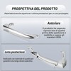 Gaogsiy Maniglie Cromate Anteriori per Lancia Ypsilon 2003-2011