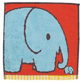 Marushin 5805033400 Handkerchief, Miffy, Cheerful Series, Elephant, Miffy, Rabbit, Granddaughter, Kids, Boys, Girls, Towel, Mini Towel, Handkerchief, Cotton, 5805033400
