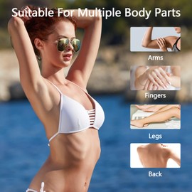 MASAIGGE Crystal Hair Eraser for Women and Men, Crystal Hair Remover Reusable Painless Magic Removal Tools for Arms Legs Back, Exfoliation Crystal Hair Eraser (Matte Pink)