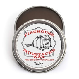 Firehouse Moustache Wax Wacky Tacky - Strong Heavy-duty Dark Mustache