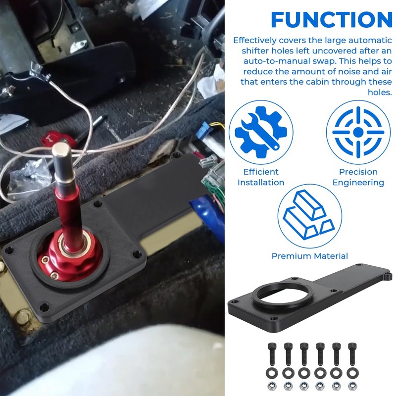 MOTOQUEEN Auto to Manual Conversion Cover for 1992-2000 Honda Civic
