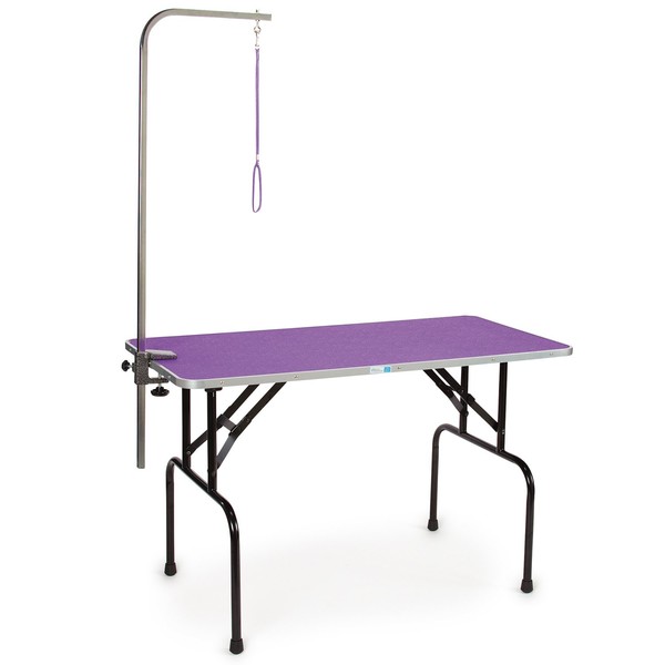 Master Equipment Grooming Table w/48In Grooming Arm, 48x24In Purple