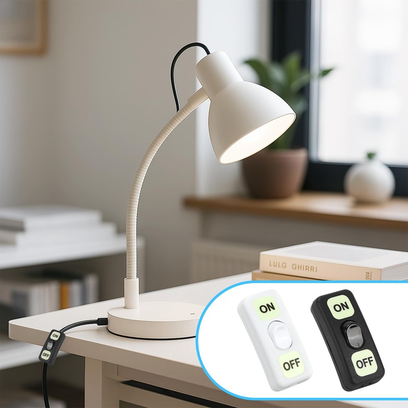 Pack of 4 Inline Switch, 250 V Intermediate Switch, Cord