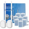 2 Pack Disposable Toilet Brush with 48 Refills, Toilet Bowl
