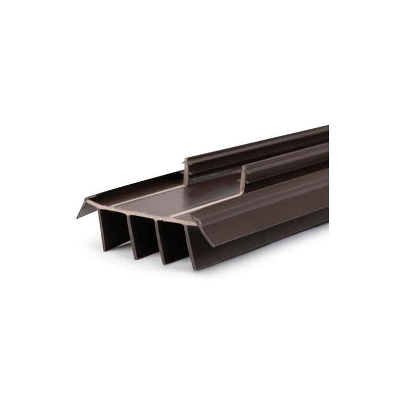 Vinyl Replacement Under Door Seal, Door Bottom with Fins for