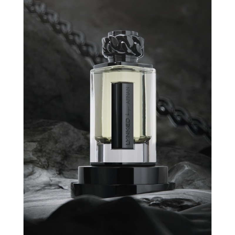 Afnan Lynked Freedom (Black) For Men Eau De Parfum, 3.4