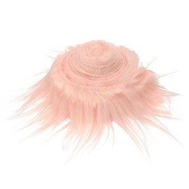 DMiotech 2"x60" Orange Faux Fur Fabric for Crafts, Fluffy Faux Fur for DIY Projects, Gnomes, Animal Costumes, Cushions