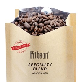 Fitbean Premium Specialty Blend Coffee Beans (Beans 15.9 oz (450 g), Home-Roasted, Super Deep Roasted Coffee 100% Arabica Specialty Blend Coffee