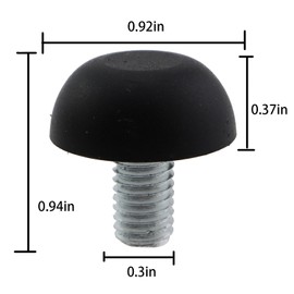 Caishun 20PCS Sliding Outdoor Leveller 7/8in Adjustable Threaded Feet Furniture Plastic Accessories for Desks Cabinets TV Cabinets Shoe Cabinets Coffee Tables Chair Leg Protector Adjusters Black