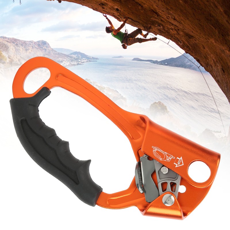 Climbing Hand Ascender Aviation Light Alloy Mountaineering Rock Rappelling Gear