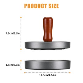 Gaahkai 2 Packs Hamburger Press Patty Maker, 4.5" Non-stick Burger Mold with 200 Patty Papers