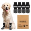 QKURT Anti Slip Dog Socks Paws Stop Licking, 2 Pairs