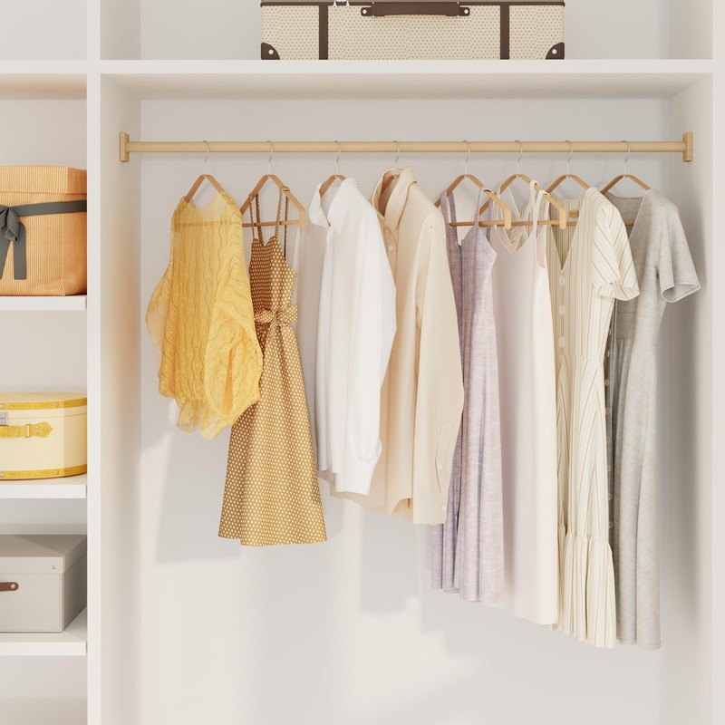 Bamboo Wood Hangers (Bamboo, 30 PCS)