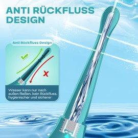 Vaginal and Intimate Shower for Women, 170 ml Reusable Enema, Intimate Shower Vaginal Shower for Body Care and Intestinal Rinse, Anti-Backflow Green