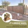 Heavy Duty 2 in V-Groove Caster Wheels for Industrial Machines，2-Inch