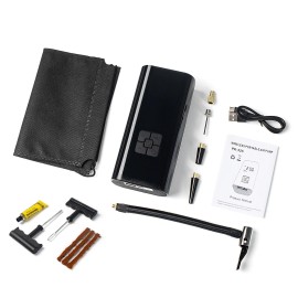 fordesktop 180 PSI Air Compressor Tire Inflator Fits Car Moto Bike Tires Air Pump Portable